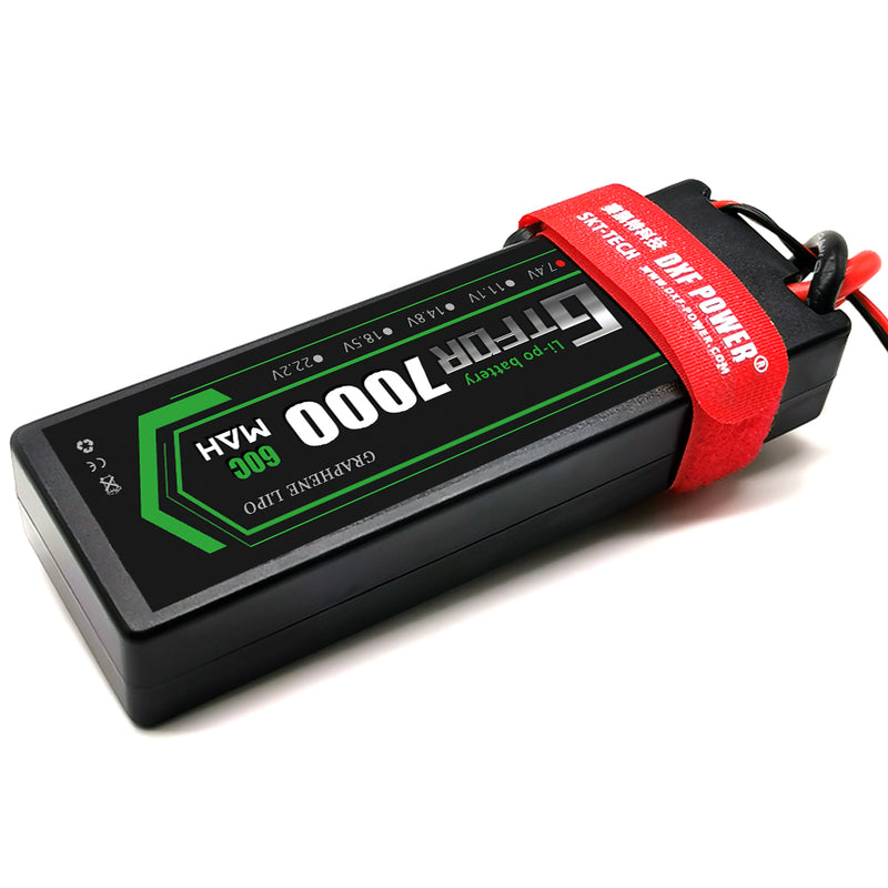 (CN)GTFDR 2S Lipo Battery 7000mAh 7.4V 60C Hardcase EC5 Plug for RC Buggy Truggy 1/10 Scale Racing Helicopters RC Car Boats
