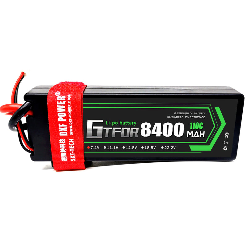 (ES)GTFDR Lipo Battery 2S 7.4V 8400mAh 110C/220C HardCase Lipo Battery for RC HPI HSP 1/8 1/10 Buggy RC Car Truck