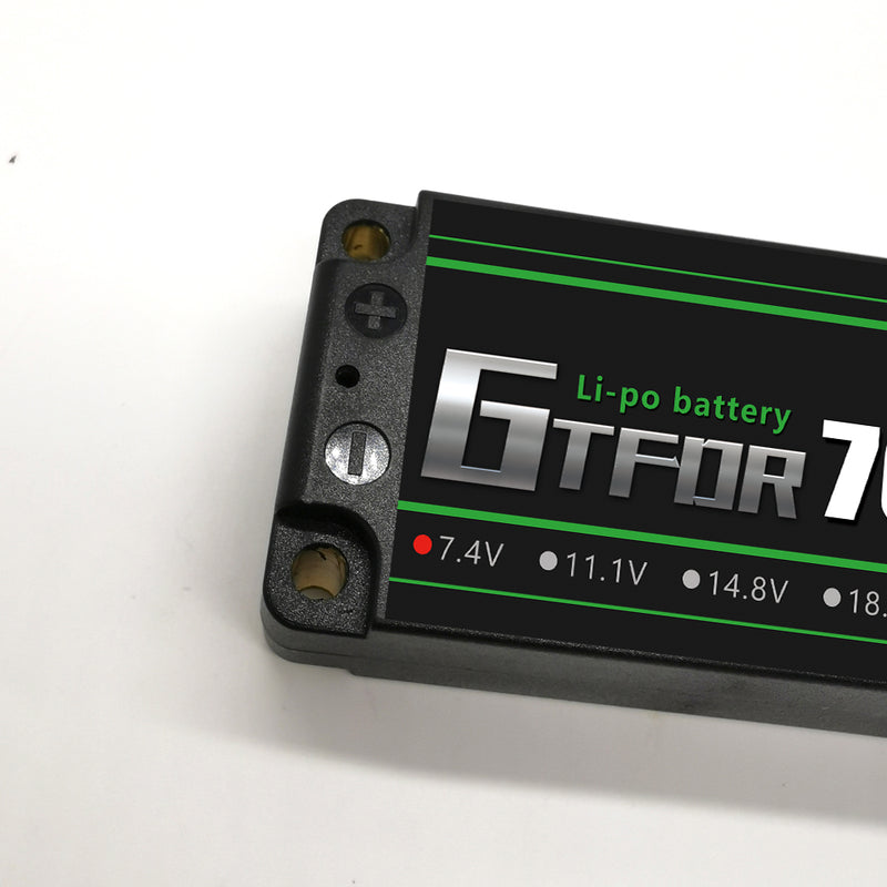 (CN)GTFDR 2S Lipo Battery 7000mAh 7.4V 130C 5mm Hardcase EC5 Plug for RC Buggy Truggy 1/10 Scale Racing Helicopters RC Car Boats