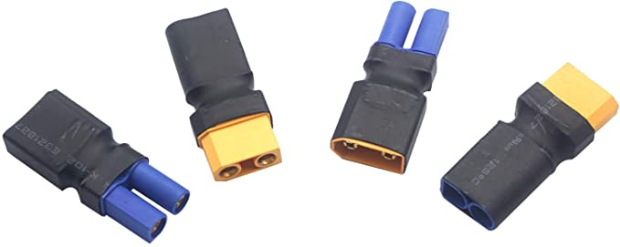 (GE)2 paires DXF Hobby XT90 prise vers EC5 Style mâle femelle connecteur sans fil adaptateur pour RC FPV batterie charge ESC