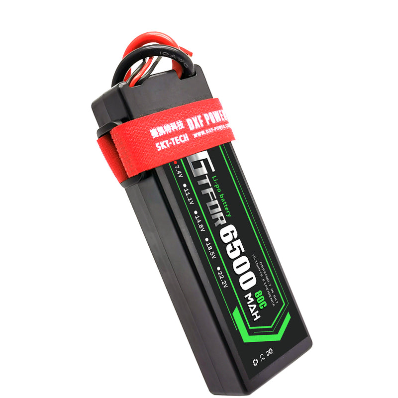 (CN)GTFDR 2S Lipo Battery 6500mAh 7.4V 80C Hardcase EC5 Plug for RC Buggy Truggy 1/10 Scale Racing Helicopters RC Car Boats