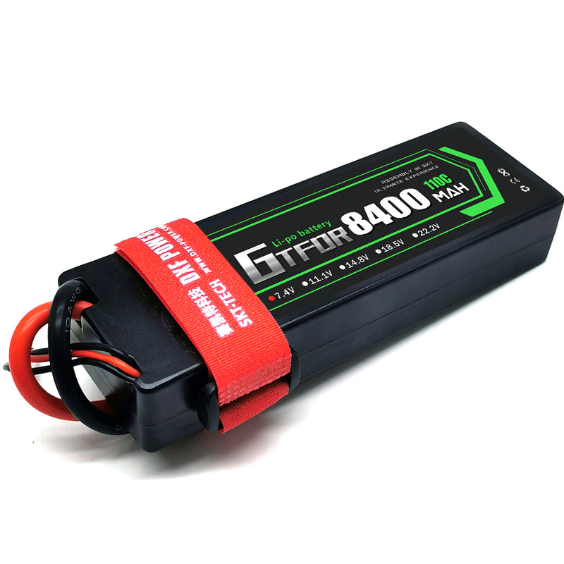 (CN)GTFDR 2S Lipo Battery 8400mAh 7.4V 110C Hardcase EC5 Plug for RC Buggy Truggy 1/10 Scale Racing Helicopters RC Car Boats