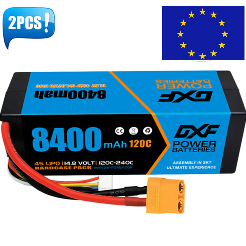 (FR)DXF Lipo Battery 4S 14.8V 8400mAh 120C/240C HardCase Lipo Battery for RC HPI HSP 1/8 1/10 Buggy RC Car Truck