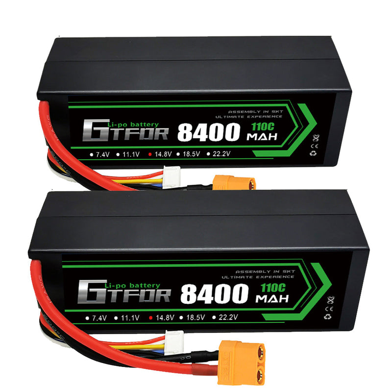 (PL)GTFDR Lipo-Akku 4S 14,8 V 8400 mAh 110 C/220 C HardCase Lipo-Akku für RC HPI HSP 1/8 1/10 Buggy RC Car Truck 