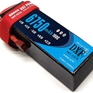 (CA)DXF Lipo-Akku 4S 14,8 V 6750 mAh 100C/200C SoftCase Graphene Lipo-Akku für RC HPI HSP 1/8 1/10 Buggy RC Car Truck 