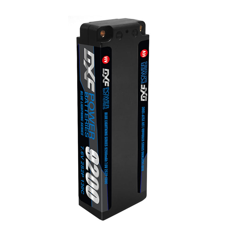 (PL) DXF 2S 7.6V Lipo Battery 130C 9200mAh with 5mm Bullet for RC 1/8 Vehicles Car Truck Tank Truggy Competition Racing Hobby