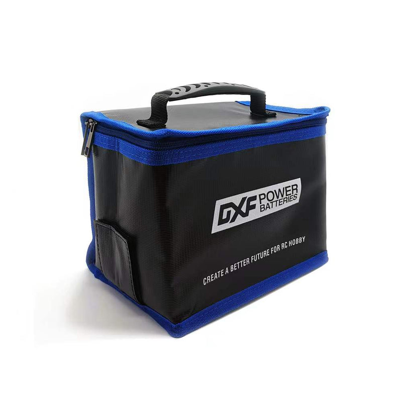 (FR)DXF Feuerfeste, explosionsgeschützte, wasserdichte, sichere Lipo-Akku-Tasche für die Aufbewahrung von Lipo-Akkus, zum Aufladen, feuer- und wasserbeständig, äußerst stabiler Lipo-Akku-Schutz mit Doppelreißverschluss (2 Packungen) 