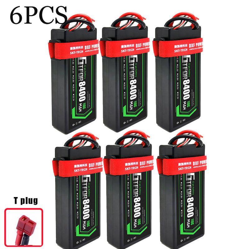 (IT)GTFDR Lipo Battery 2S 7.4V 8400mAh 110C/220C HardCase Lipo Battery for RC HPI HSP 1/8 1/10 Buggy RC Car Truck