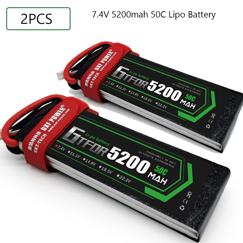 (CN)GTFDR 3S Lipo Battery 11.1V 50C 5200mAh Soft Case Battery with EC5 XT90 Connector for Car Truck Tank RC Buggy Truggy Racing Hobby