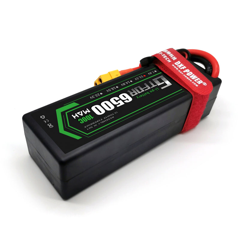 (CN)GTFDR 3S Lipo Battery 6500mAh 11.1V 100C Hardcase EC5 Plug for RC Buggy Truggy 1/10 Scale Racing Helicopters RC Car Boats