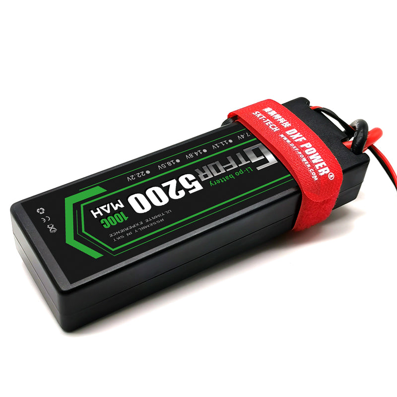 (CN) GTFDR 2S 7.4V Lipo Battery 100C 5200mAh for RC 1/10 1/8 Vehicles Car Truck Tank Truggy Competition Racing Hobby