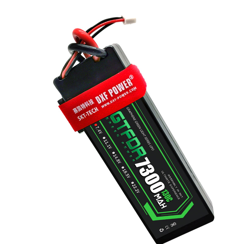 (CN)GTFDR 2S Lipo Battery 7300mAh 7.4V 130C Hardcase EC5 Plug for RC Buggy Truggy 1/10 Scale Racing Helicopters RC Car Boats