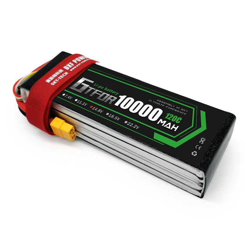 (CN)GTFDR 4S Lipo Battery 14.8V 100C10000mAh Soft Case Battery with EC5 XT90 Connector for Car Truck Tank RC Buggy Truggy Racing Hobby