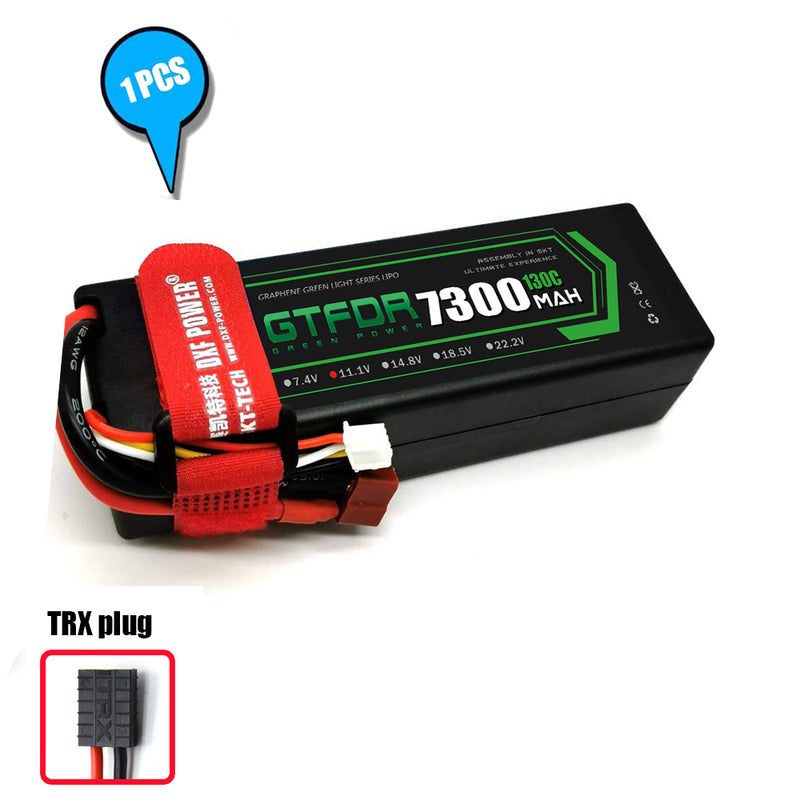 (CN)GTFDR 3S Lipo Battery 7300mAh 11.1V 130C Hardcase EC5 Plug for RC Buggy Truggy 1/10 Scale Racing Helicopters RC Car Boats