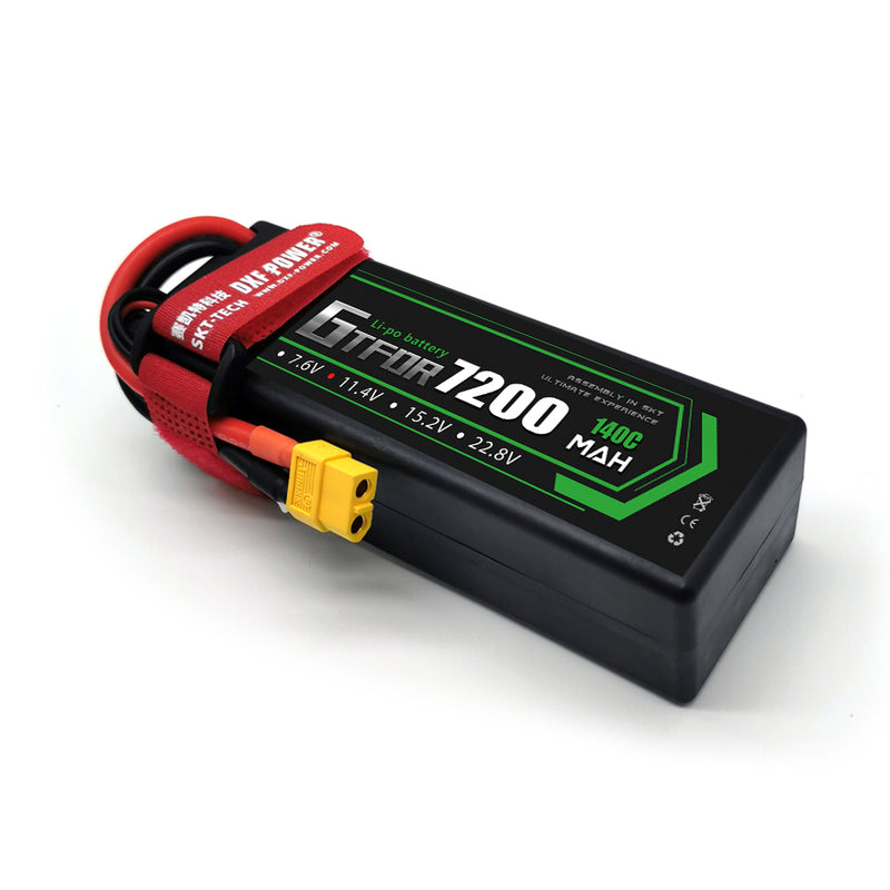 (CN)GTFDR 3S Lipo Battery 7200mAh 11.4V 140C Hardcase EC5 Plug for RC Buggy Truggy 1/10 Scale Racing Helicopters RC Car Boats