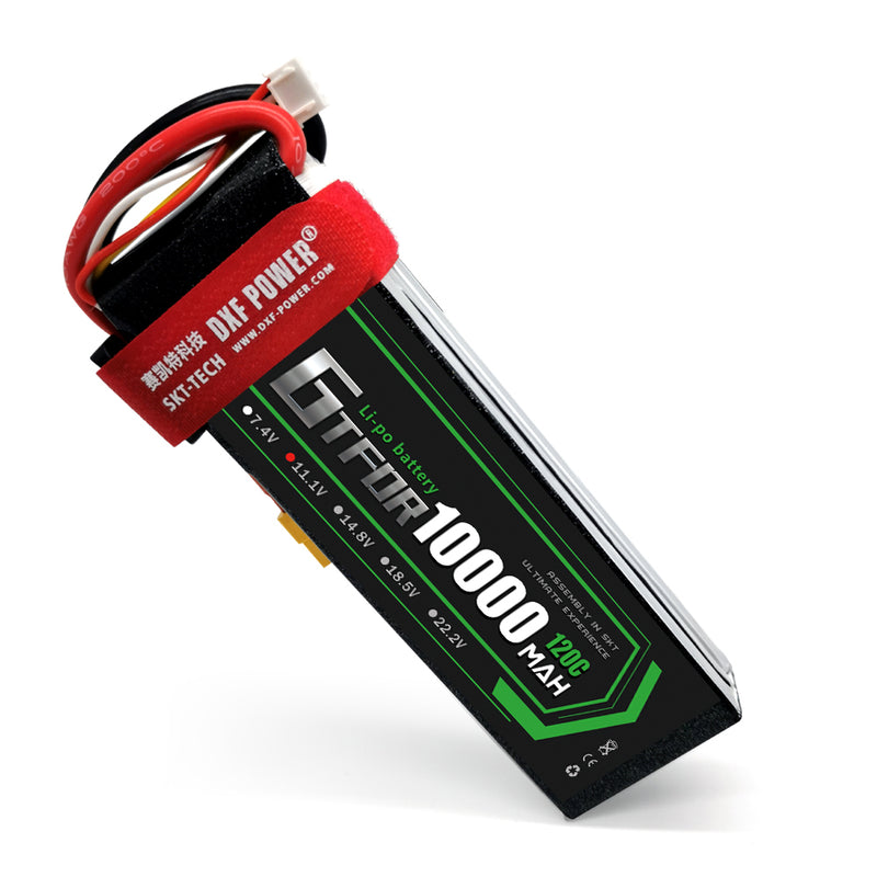 (CN)GTFDR3S Lipo Battery 11.1V 100C10000mAh Soft Case Battery with EC5 XT90 Connector for Car Truck Tank RC Buggy Truggy Racing Hobby