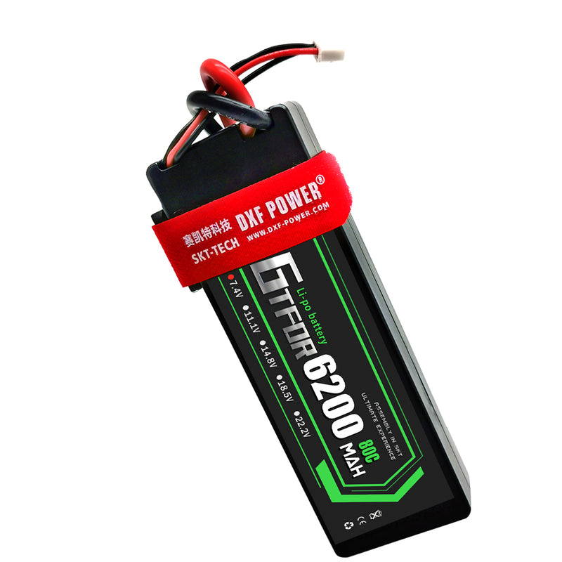 (CN)GTFDR 2S Lipo Battery 6200mAh 7.4V 80C Hardcase EC5 Plug for RC Buggy Truggy 1/10 Scale Racing Helicopters RC Car Boats