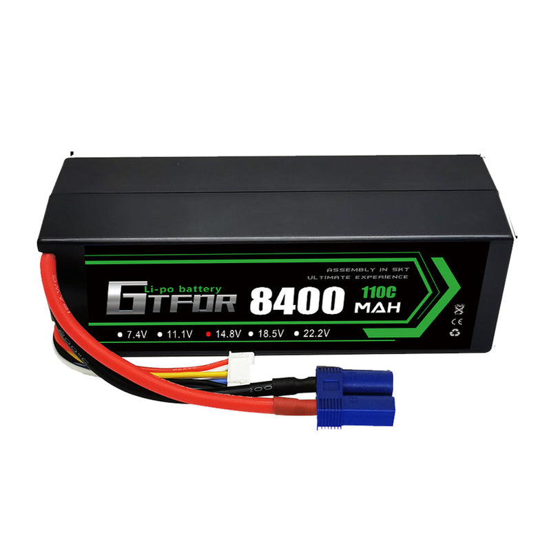 (GE)GTFDR Lipo-Akku 4S 14,8 V 8400 mAh 110 C/220 C HardCase Lipo-Akku für RC HPI HSP 1/8 1/10 Buggy RC Car Truck 