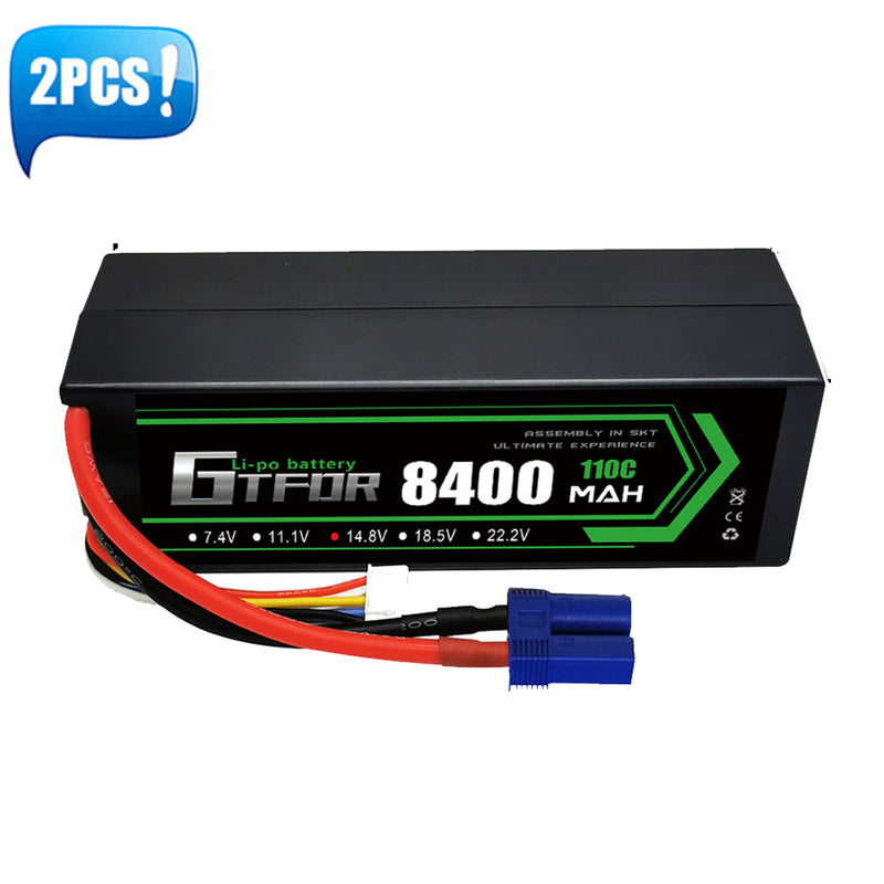 (IT)GTFDR Lipo Battery 4S 14.8V 8400mAh 110C/220C HardCase Lipo Battery for RC HPI HSP 1/8 1/10 Buggy RC Car Truck