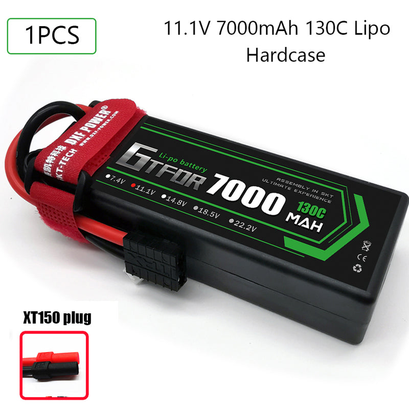 (CN)GTFDR 3S Lipo Battery 7200mAh 11.4V 140C Hardcase EC5 Plug for RC Buggy Truggy 1/10 Scale Racing Helicopters RC Car Boats