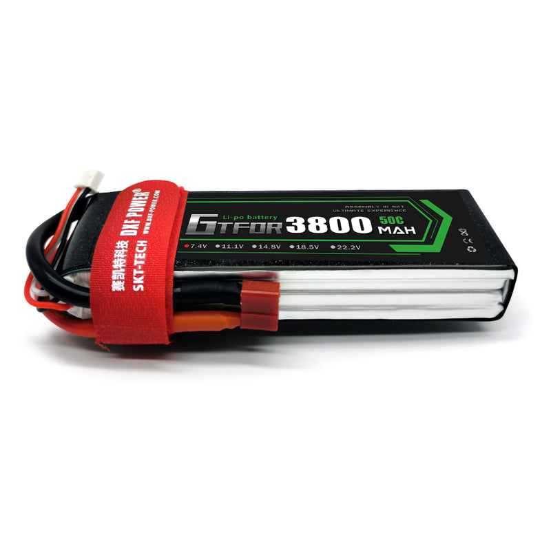 (CN) GTFDR 2S Lipo Battery 7.4V 50C 3800mAh Soft Case Battery with EC5 XT90 Connector for Car Truck Tank RC Buggy Truggy Racing Hobby