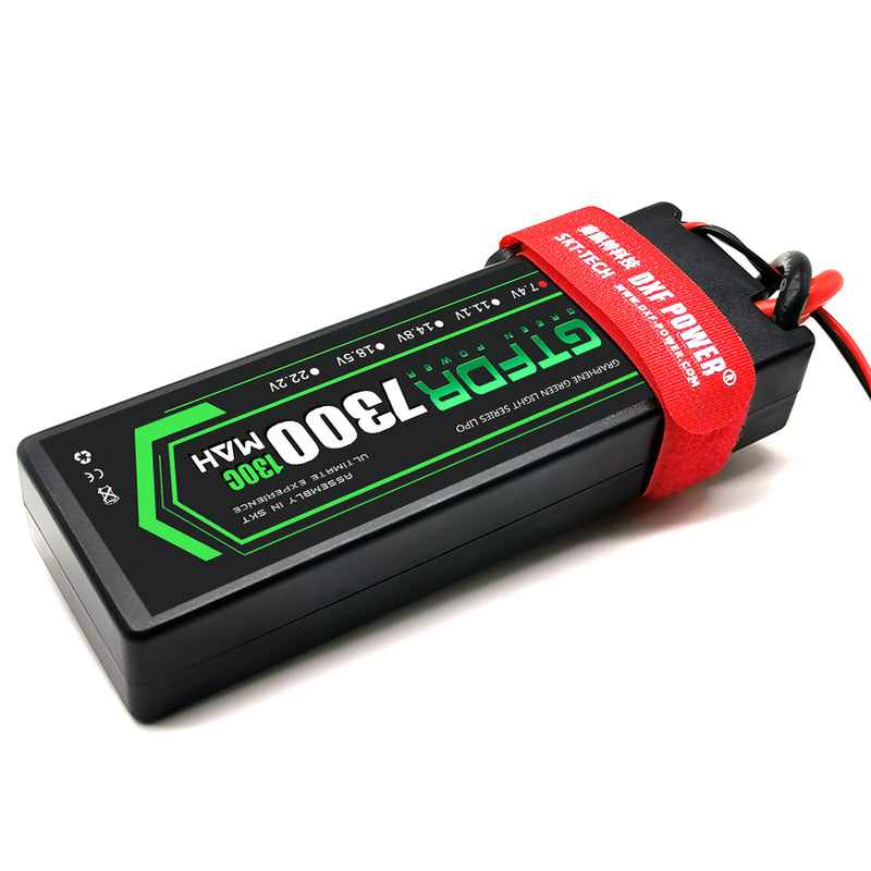 (CN)GTFDR 2S Lipo Battery 7300mAh 7.4V 130C Hardcase EC5 Plug for RC Buggy Truggy 1/10 Scale Racing Helicopters RC Car Boats