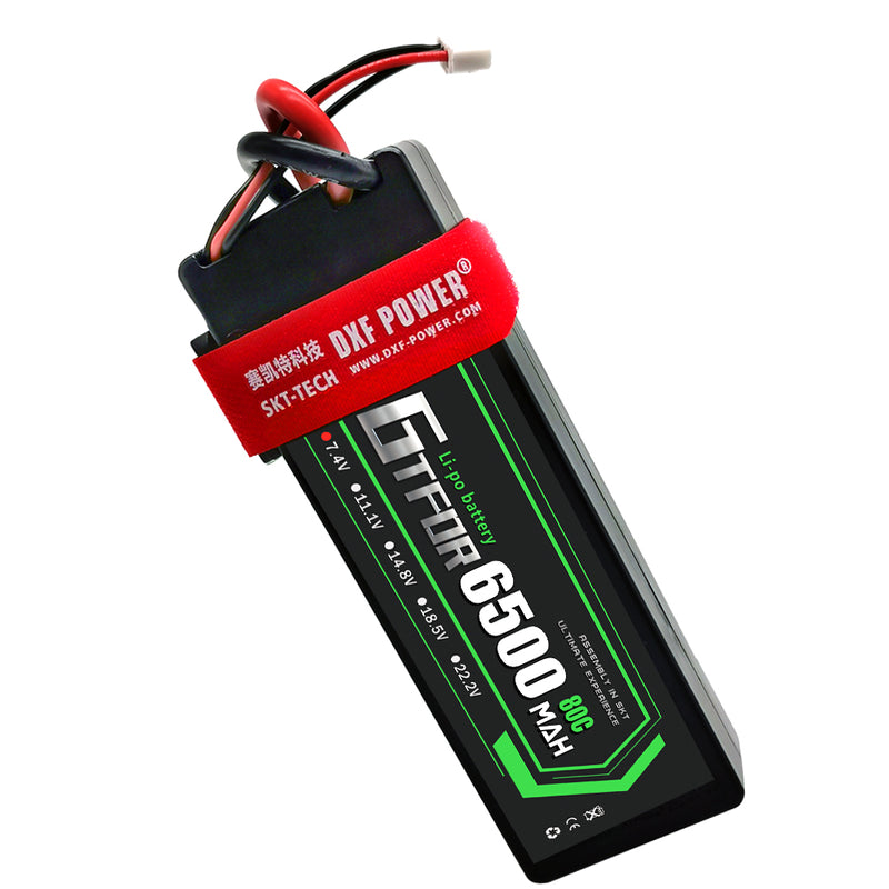 (CN)GTFDR 2S Lipo Battery 6500mAh 7.4V 80C Hardcase EC5 Plug for RC Buggy Truggy 1/10 Scale Racing Helicopters RC Car Boats