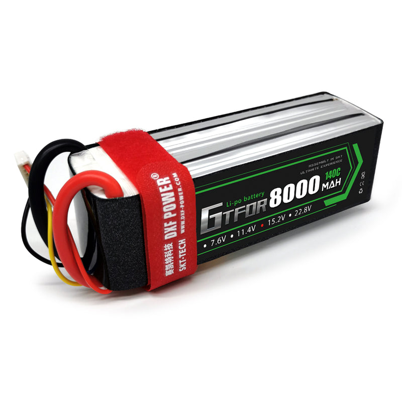 (CN)GTFDR 4S Lipo Battery 15.2V 140C 8000mAh Soft Case Battery with EC5 XT90 Connector for Car Truck Tank RC Buggy Truggy Racing Hobby