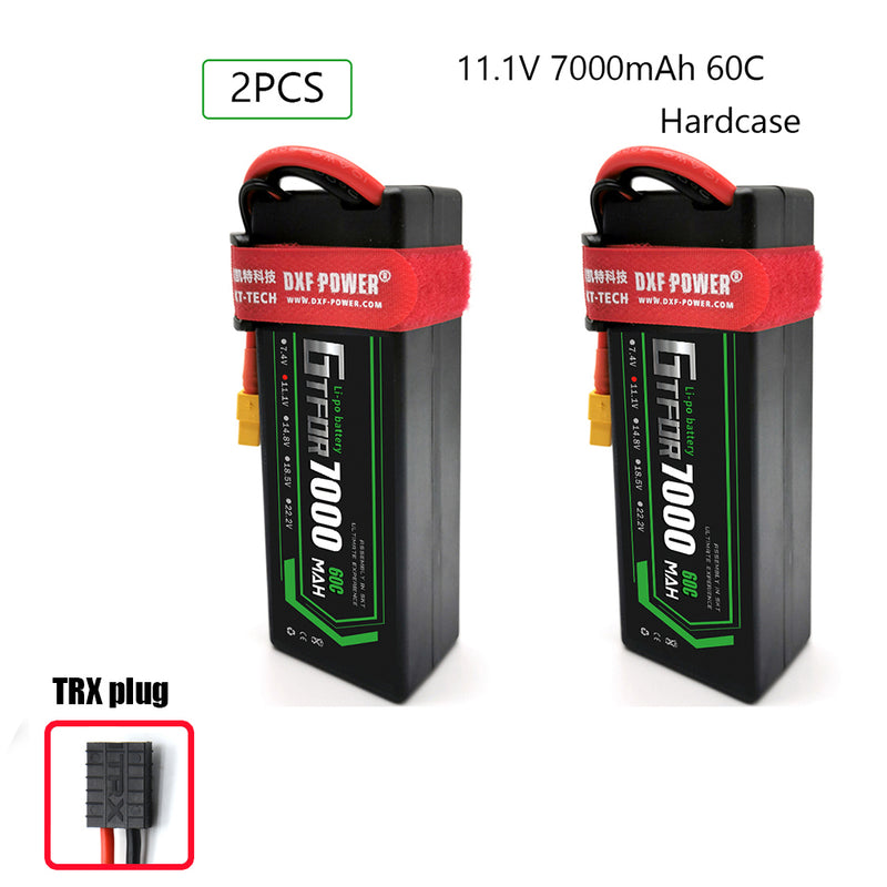 (CN)GTFDR 3S Lipo Battery 7000mAh 11.1V 60C Hardcase EC5 Plug for RC Buggy Truggy 1/10 Scale Racing Helicopters RC Car Boats