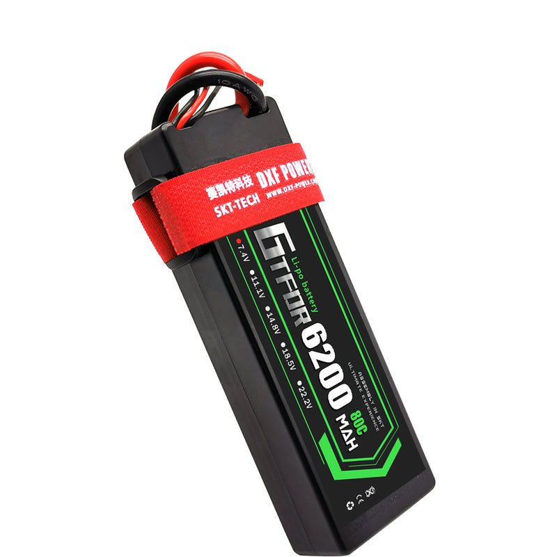 (CN)GTFDR 2S Lipo Battery 6200mAh 7.4V 80C Hardcase EC5 Plug for RC Buggy Truggy 1/10 Scale Racing Helicopters RC Car Boats