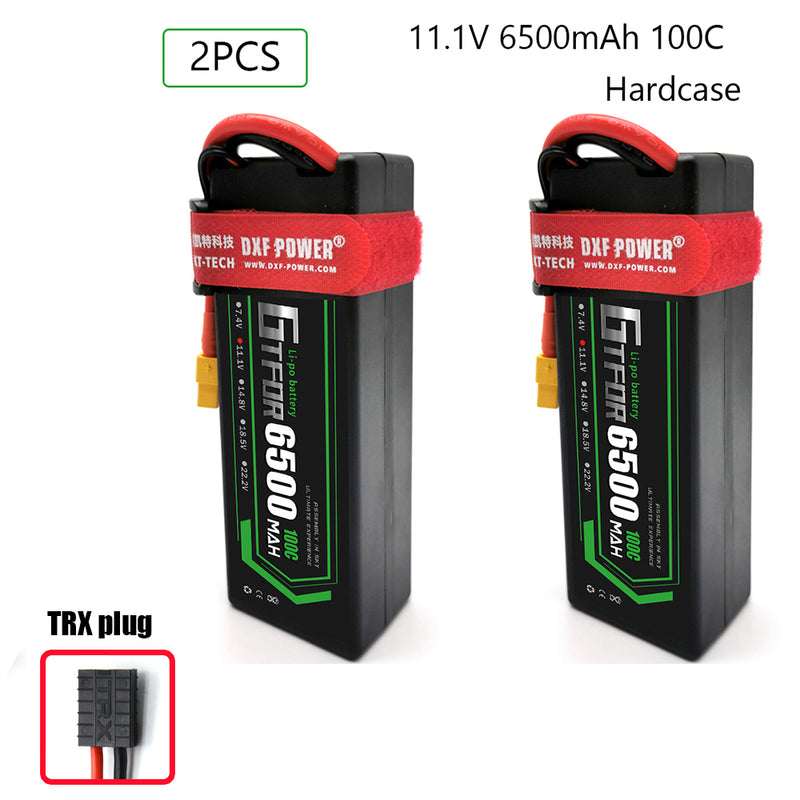 (CN)GTFDR 3S Lipo Battery 6500mAh 11.1V 100C Hardcase EC5 Plug for RC Buggy Truggy 1/10 Scale Racing Helicopters RC Car Boats