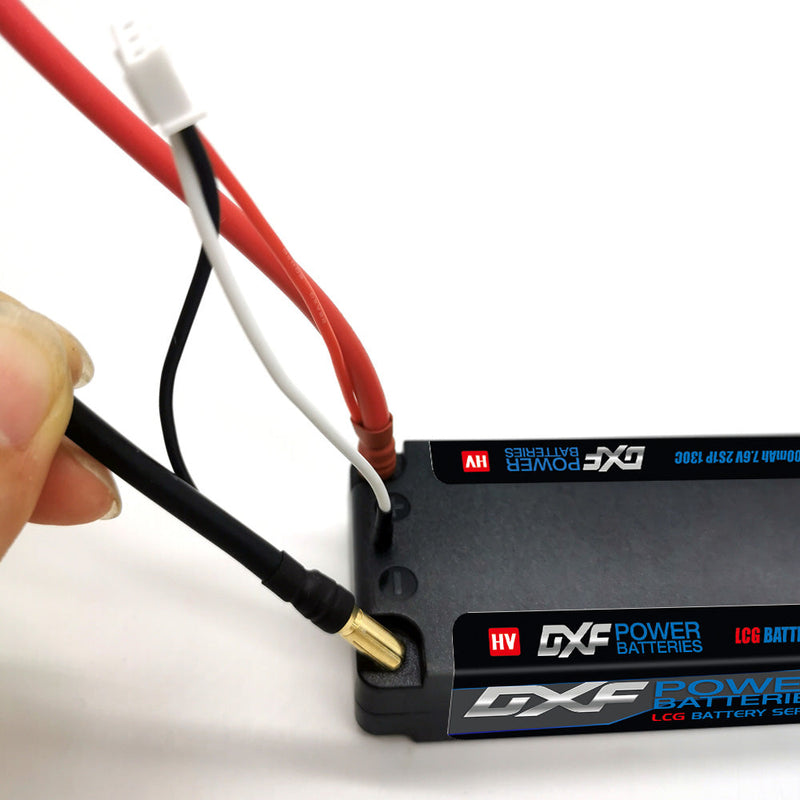 (EU) DXF 2S 7.6V Lipo Battery 140C 8000mAh LCG with 5mm Bullet for RC 1/8 Vehicles Car Truck Tank Truggy Competition Racing Hobby