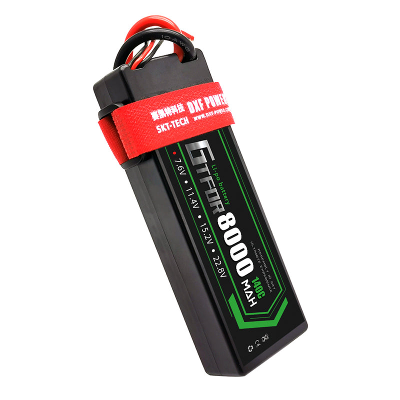 (CN)GTFDR 2S Lipo Battery 8000mAh 7.6V 140C Hardcase EC5 Plug for RC Buggy Truggy 1/10 Scale Racing Helicopters RC Car Boats