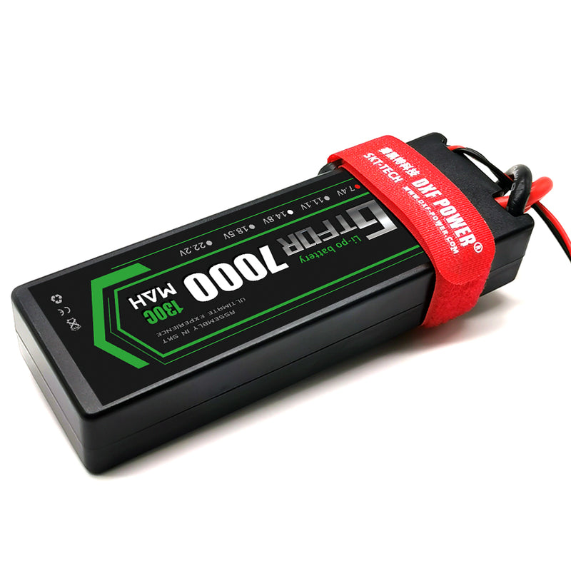 (CN)GTFDR 2S Lipo Battery 7000mAh 7.4V 130C Hardcase EC5 Plug for RC Buggy Truggy 1/10 Scale Racing Helicopters RC Car Boats