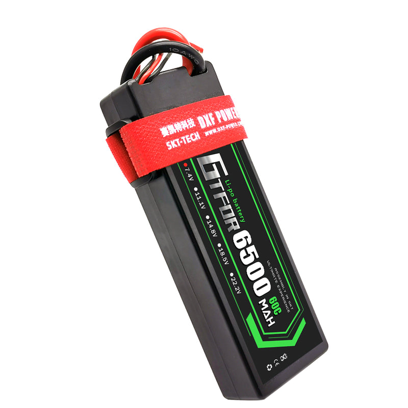 (CN)GTFDR 2S Lipo Battery 6500mAh 7.4V 60C Hardcase EC5 Plug for RC Buggy Truggy 1/10 Scale Racing Helicopters RC Car Boats