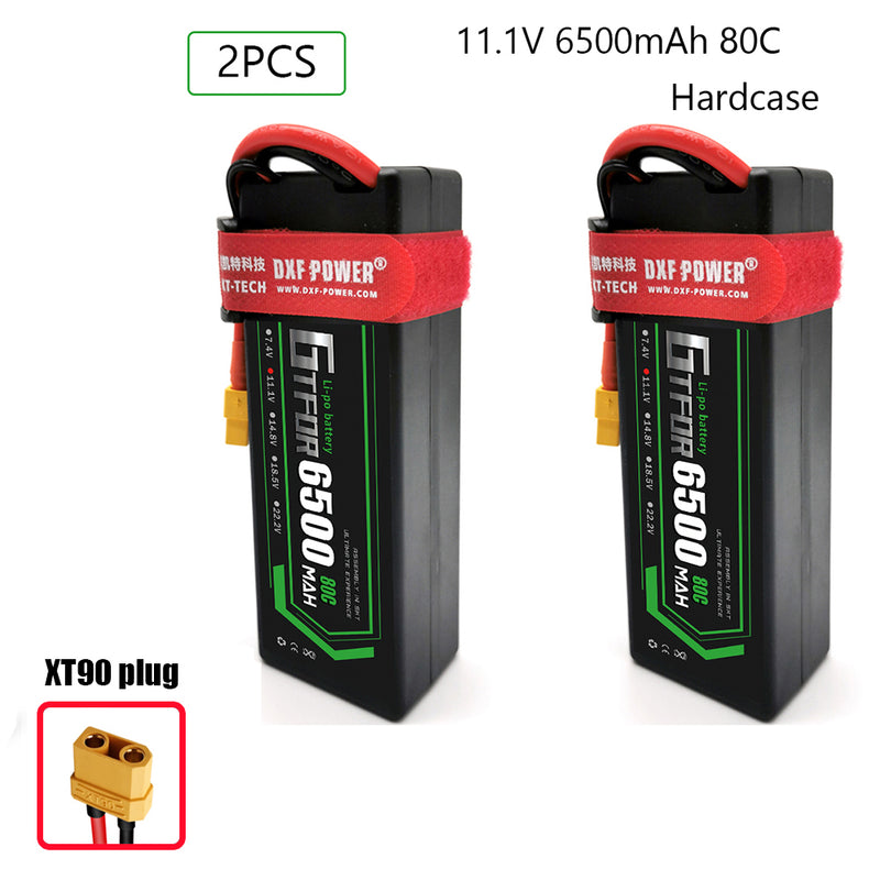 (CN)GTFDR 3S Lipo Battery 6500mAh 11.1V 80C Hardcase EC5 Plug for RC Buggy Truggy 1/10 Scale Racing Helicopters RC Car Boats